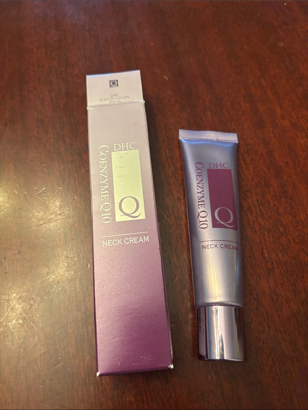 DHC Coenzyme Q10 Neck Cream - Purple/Silver Packaging 1.2 ounces NEW UNUSED